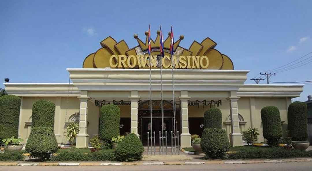 Cổng vào quen thuộc của khu phức hợp xa hoa Crown Casino