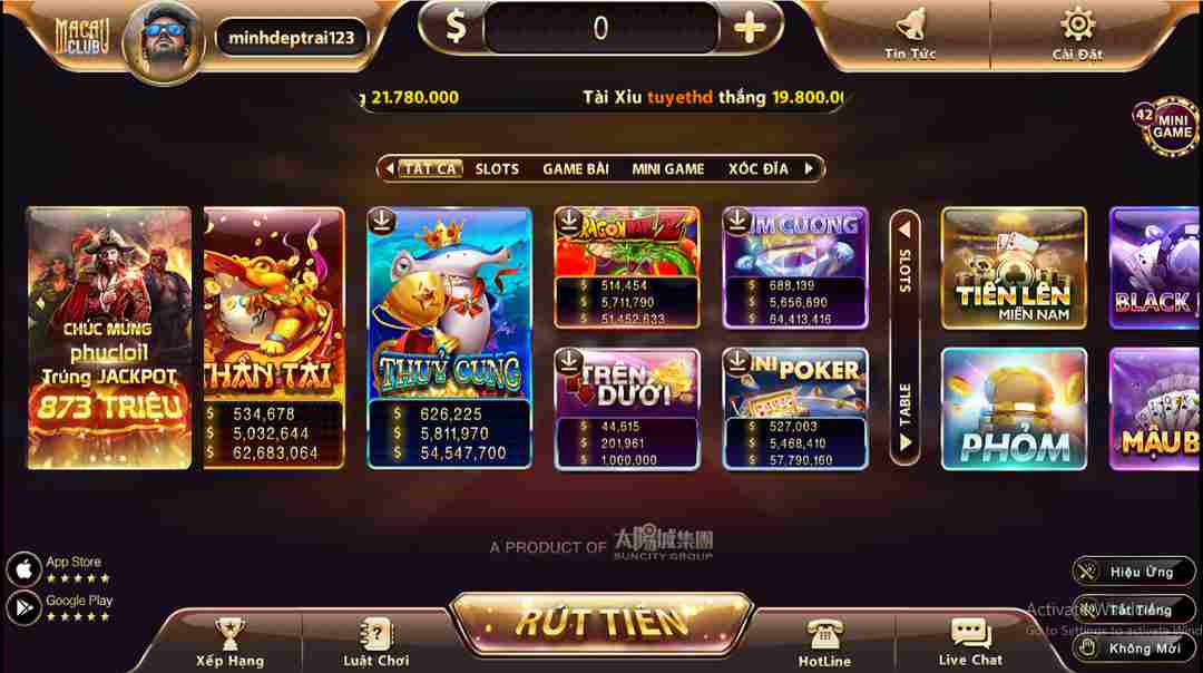 Tựa game slot tại nhà cái Macau có tính giải trí khá cao 