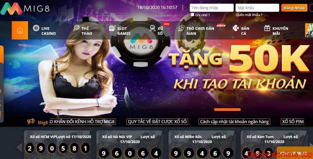 Hệ thống kho game giải trí đẳng cấp của nhà cái Mig8