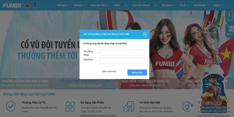 Đăng nhập Fun88 trên máy tính với các bước đơn giản